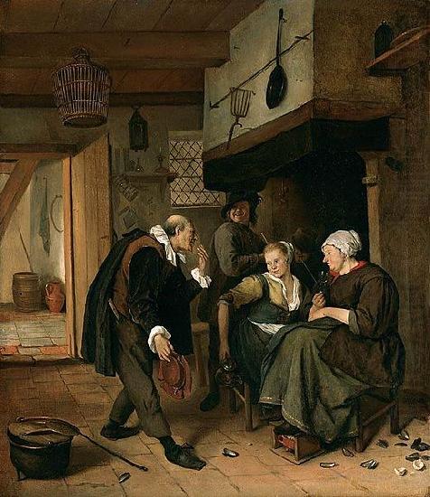 Jan Steen Oude Vrijer - Jonge Meid china oil painting image